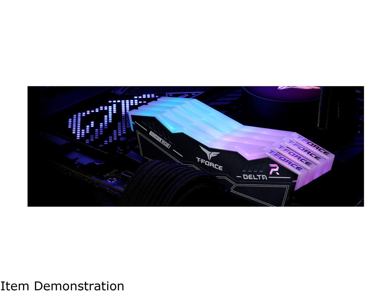 Team T-Force Delta RGB 32GB (2 x 16GB) DDR5 5200 (PC5 41600) Intel XMP 3.0 Desk