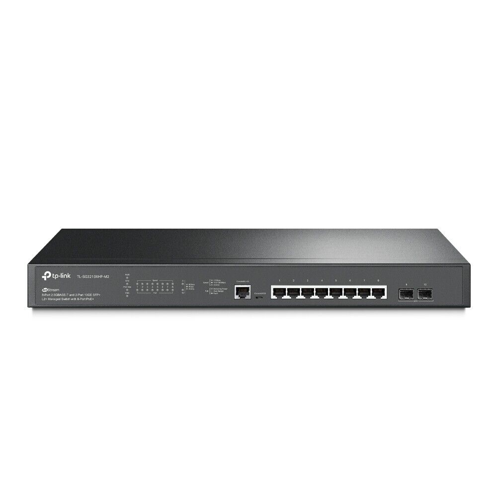 TP-Link SG3210XHP-M2 | 8-Port 2.5G Gigabit L2+ PoE+ Managed Switch | 2* 10GE SFP
