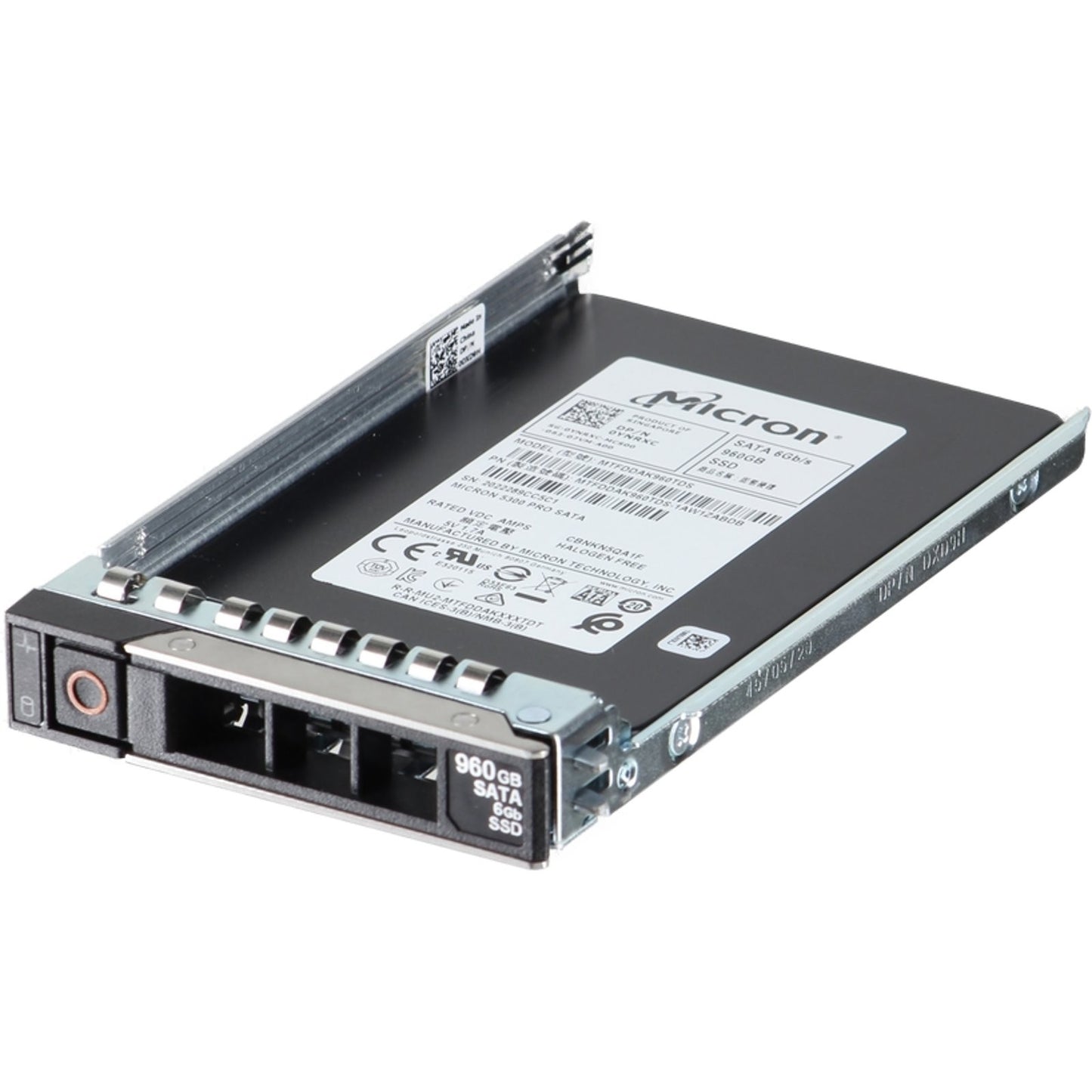Dell 960GB 6Gbps SATA RI TLC 7mm 2.5 SSD 5300 Pro for Workstations (YNRXC)