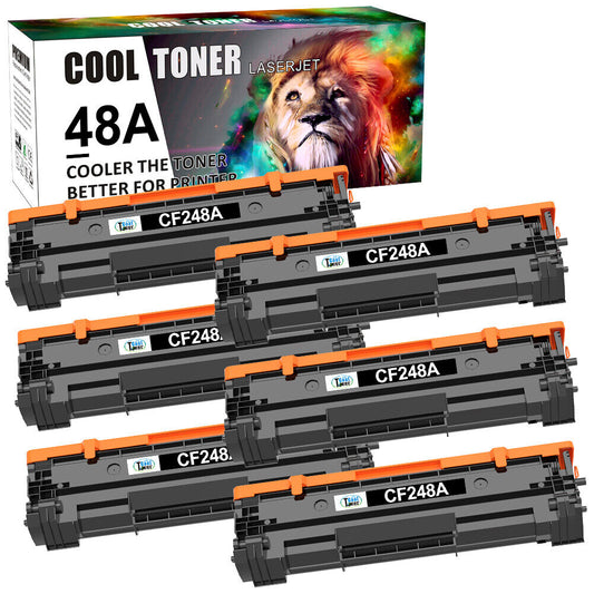 6PK CF248A Toner 48A Compatible With HP LaserJet Pro M15a M15w M28a M28w MFP