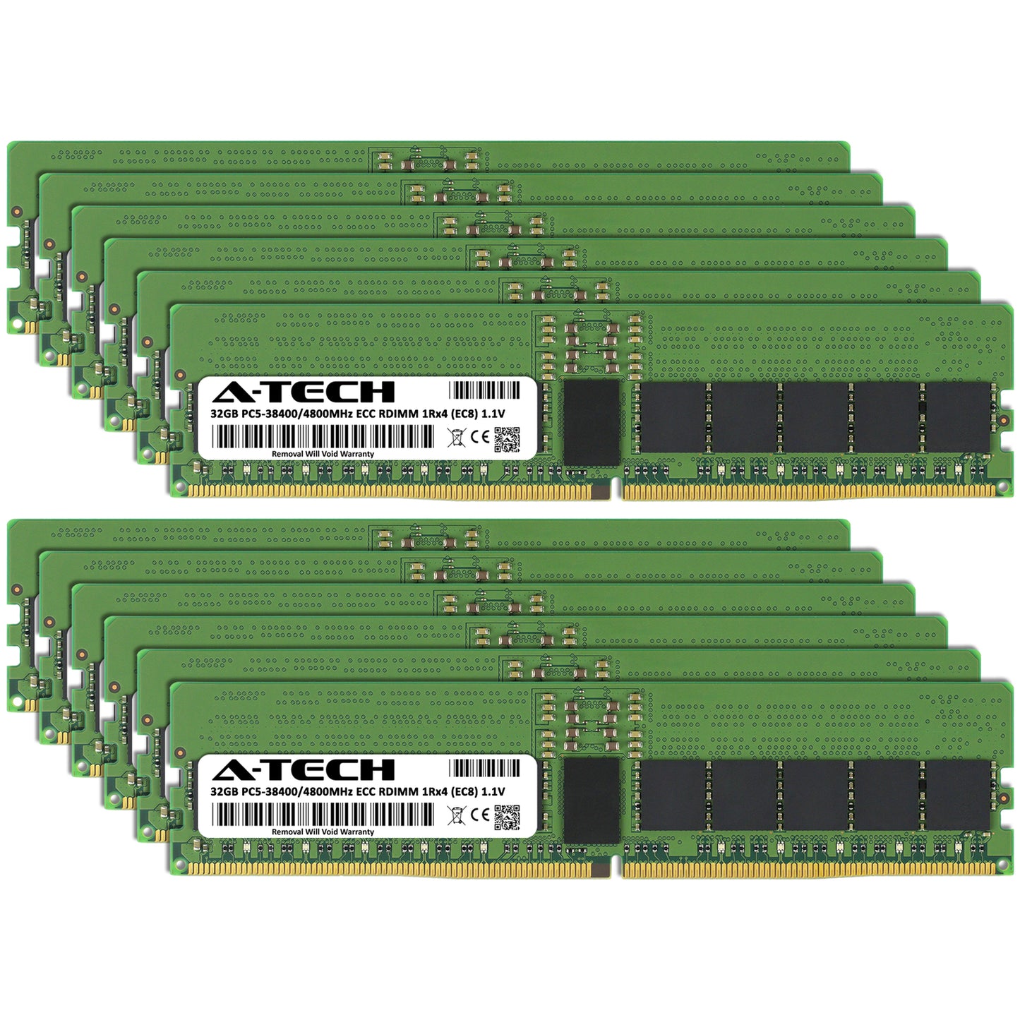 384GB 12x32GB PC5-4800 EC8 RDIMM Supermicro 4125GS-TNMR2-LCC Memory RAM