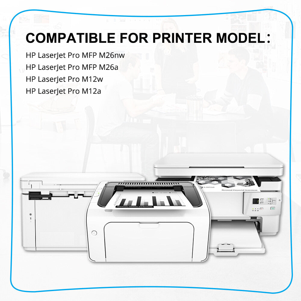 3Pack Black CF279A 79A Toner Cartridge for HP Laser LaserJet Pro MFP M26a M26nw