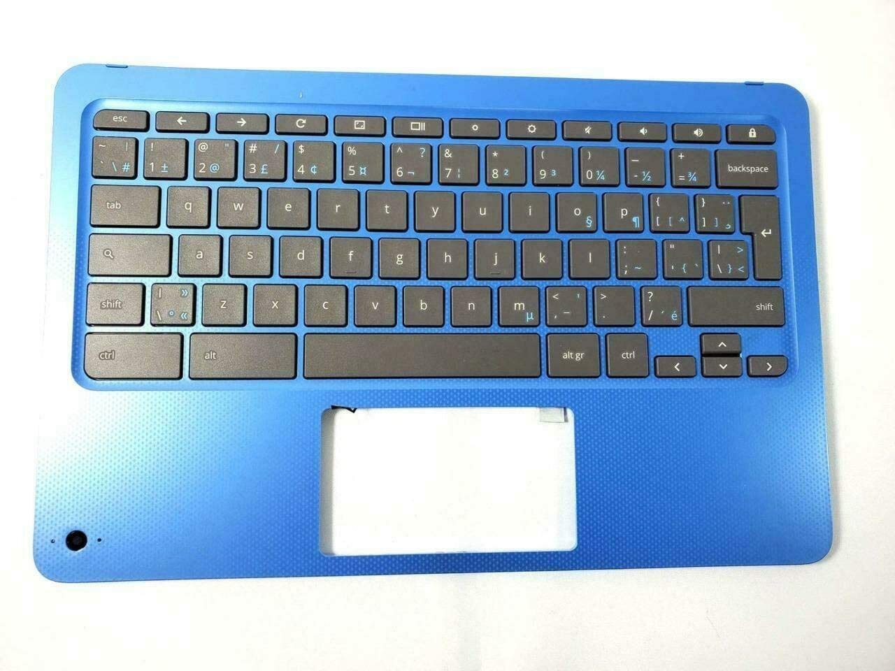 HP Laptop Palmrest Cover w/ Keyboard Assembly Chromebook 11 G5 EE Nsk-xe0sq Blue