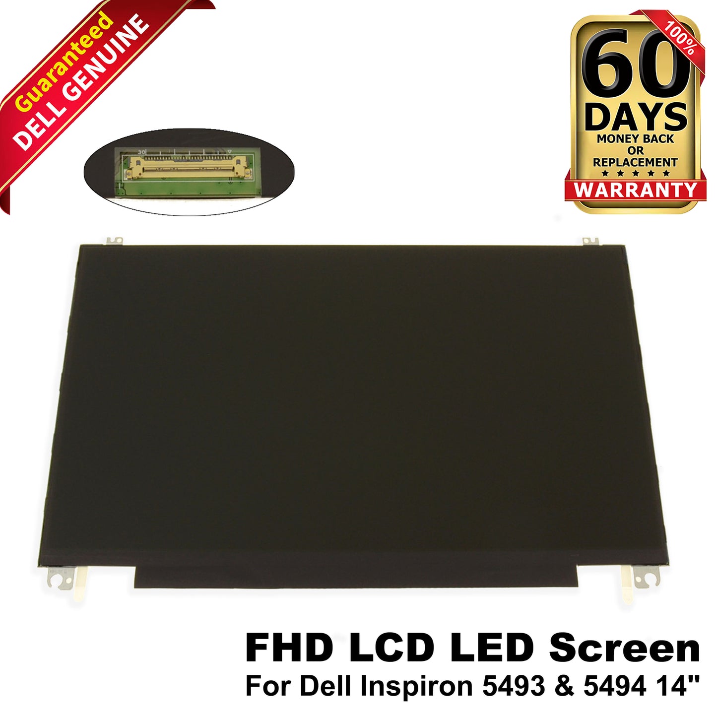 Genuine Dell Inspiron 5493 5494 14" FHD LCD Widescreen with Rails 6T00P 06T00P