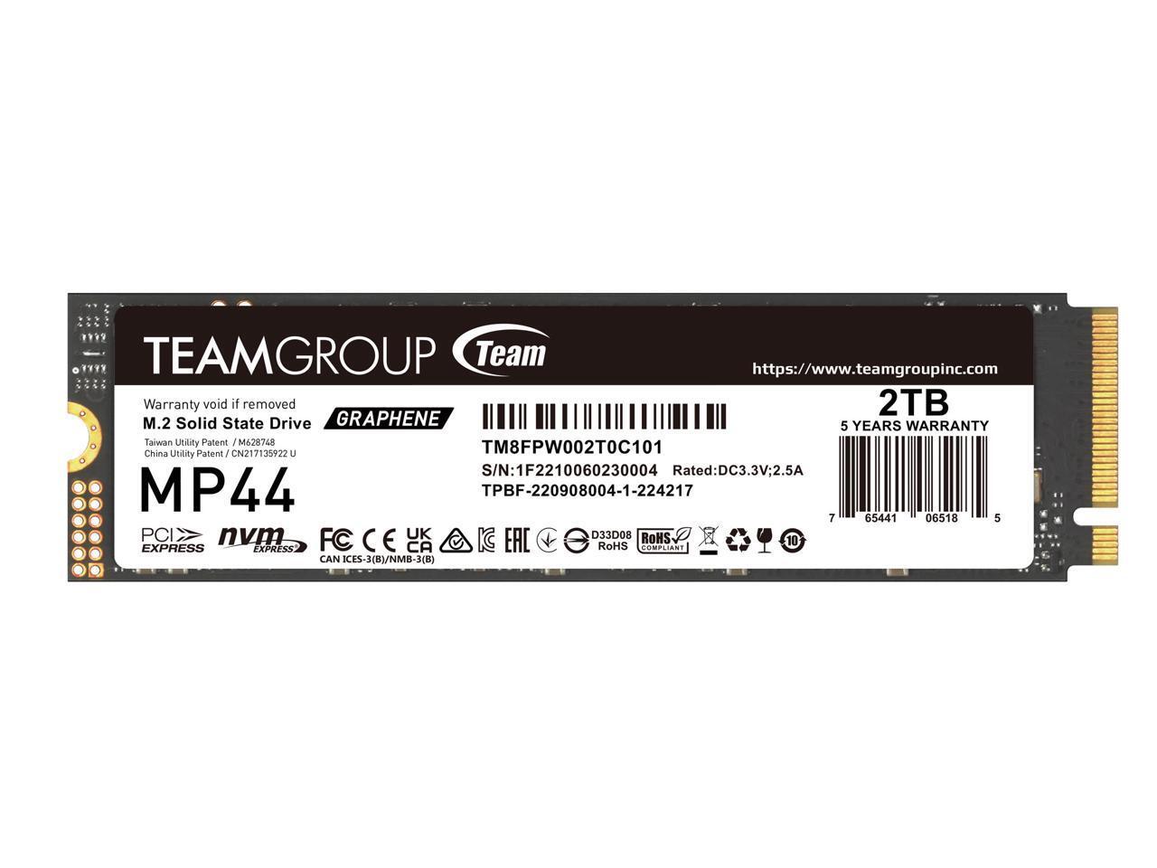 Team Group SSD 2T|TEAM TM8FPW002T0C101 R