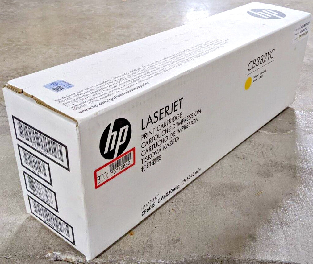 Genuine HP 824A CB382YC Yellow HighYield Toner 21K Page CP6015 CM6030 CM6040 NEW