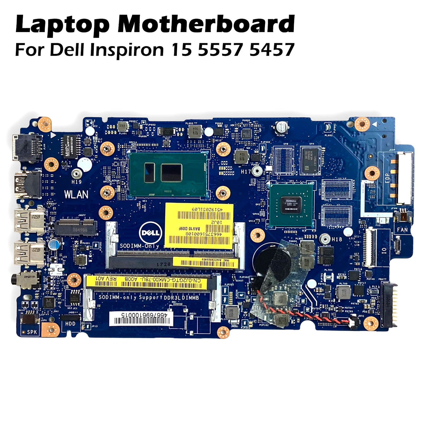 Dell Inspiron 15 5557 5457 Motherboard I5-6200U DDR3 LA-D051P J2GTG 42VN5