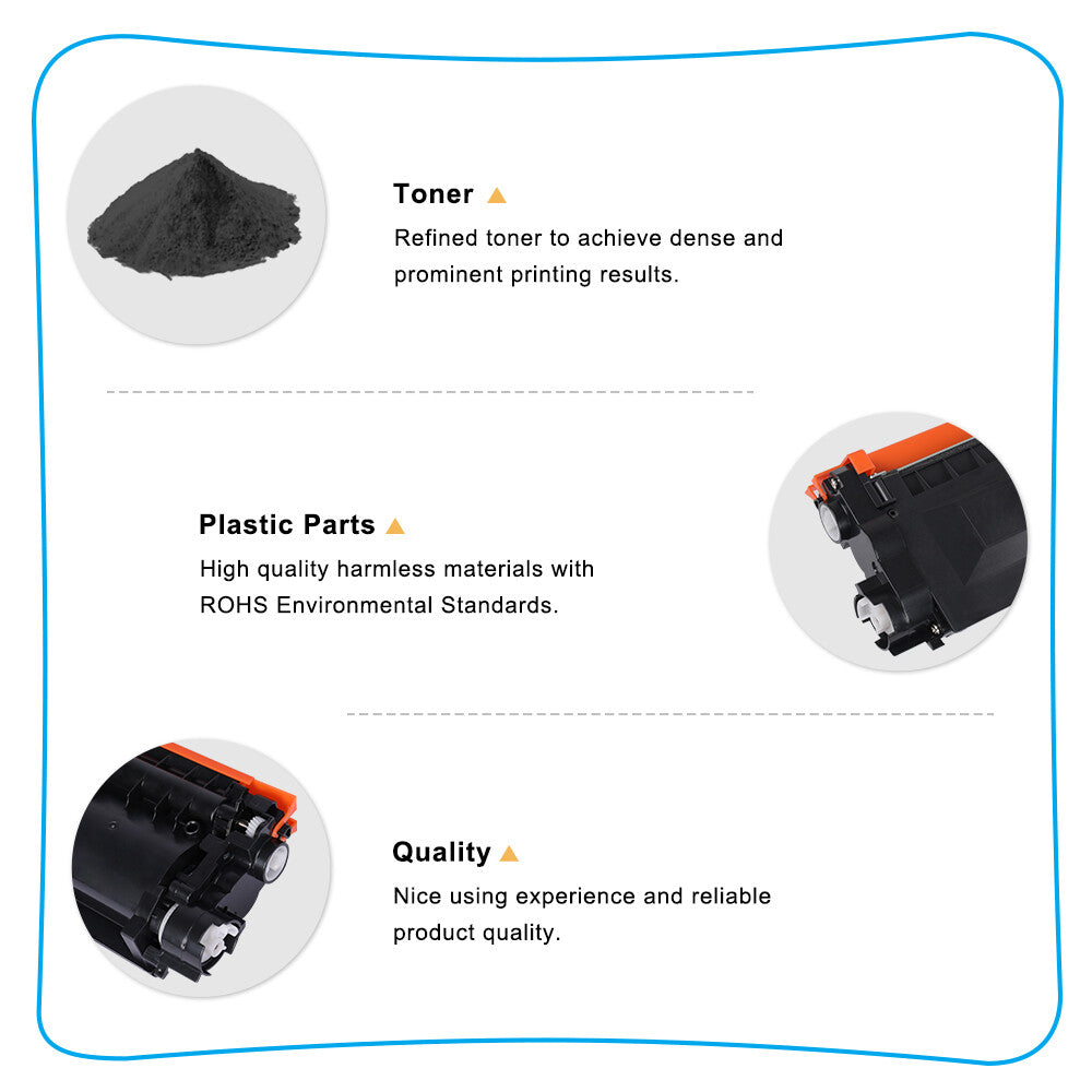10PK Compatible for Brother TN660 TN630 High Yield Toner HL-2300D DCP-L2540DW