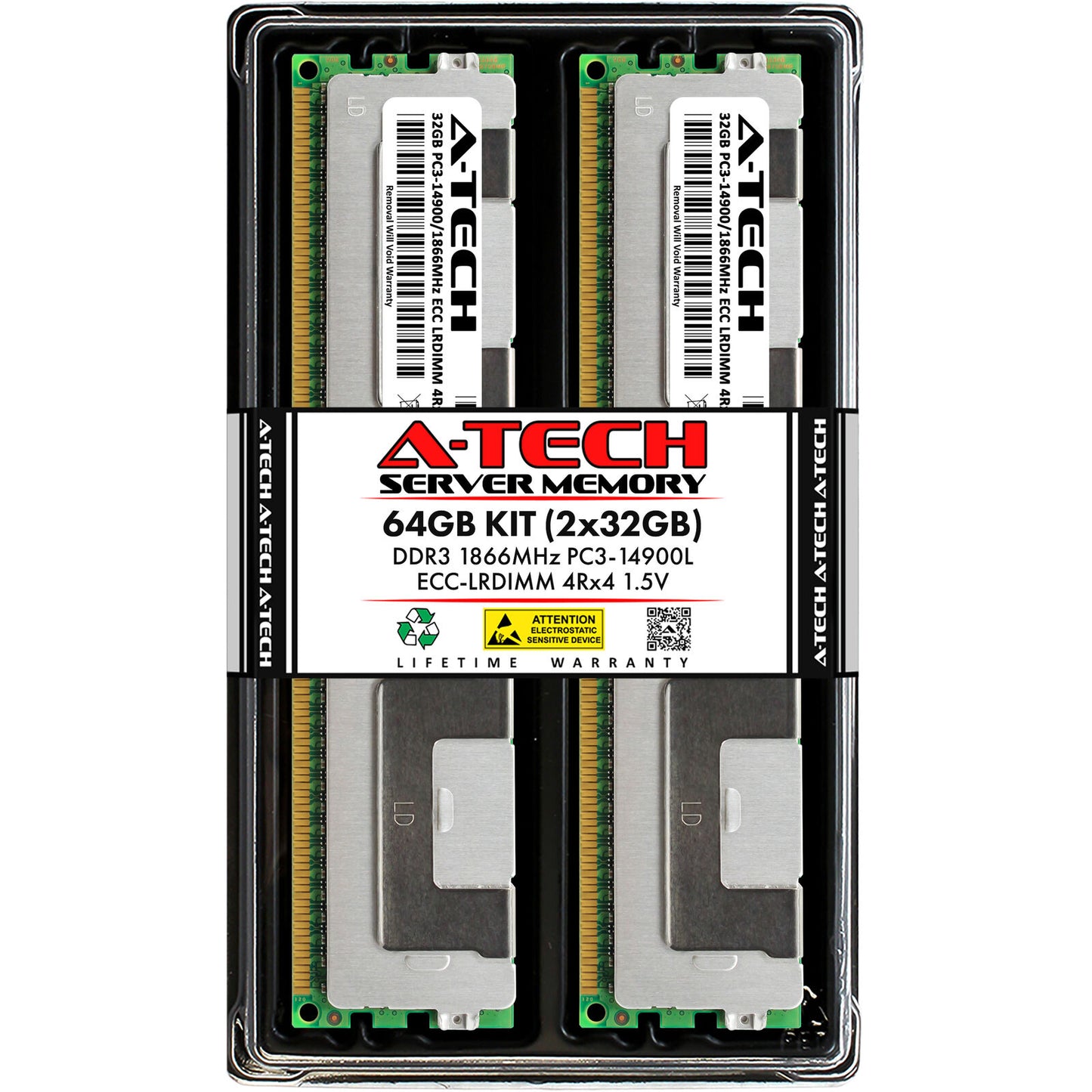64GB 2x32GB 4Rx4 PC3-14900L HP ProLiant SL210t G8 SL230s G8 SL250s G8 Memory RAM