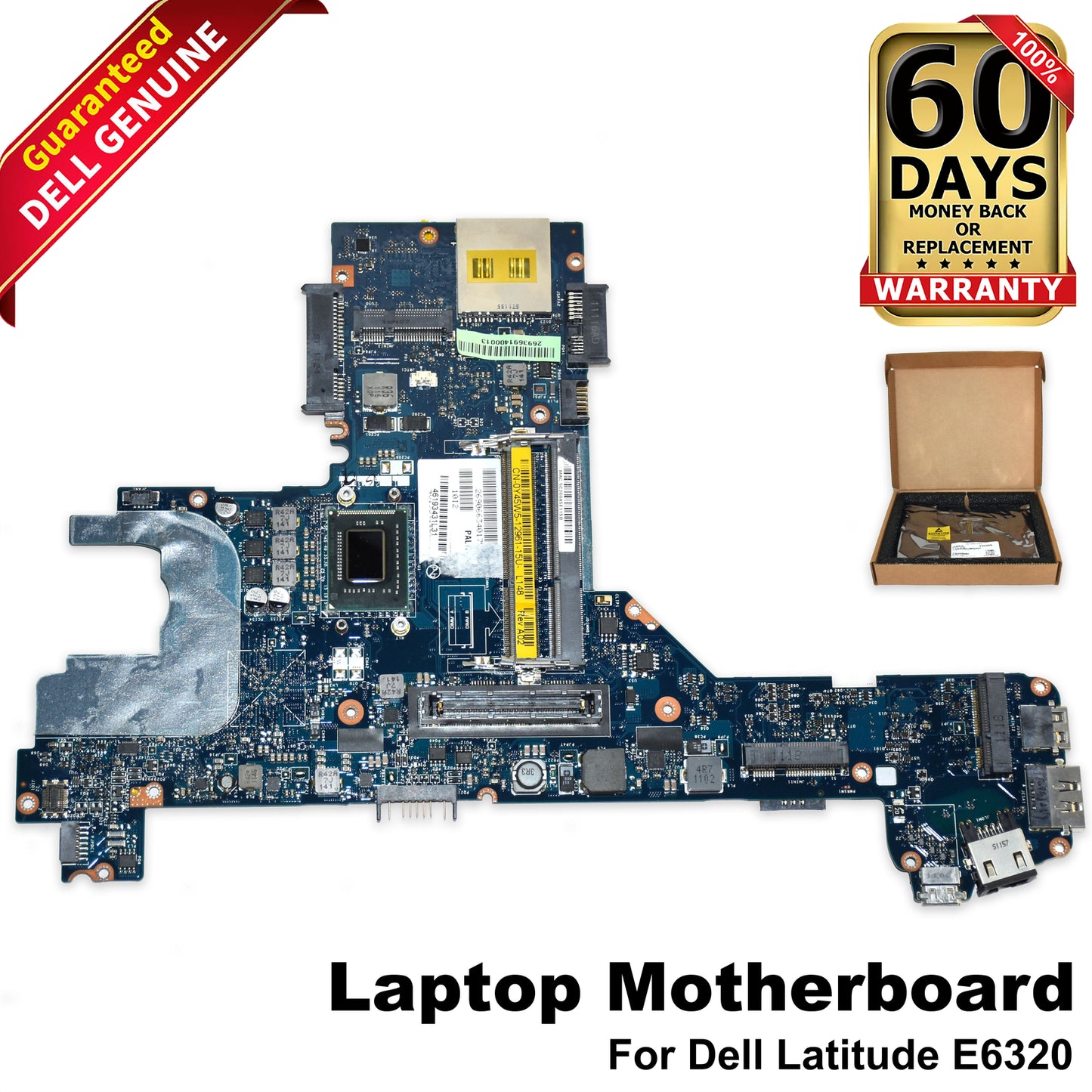 Dell Latitude E6320 Motherboard i7-2620M 2.7GHz QM67 Chipset LA-6611P Y45W5