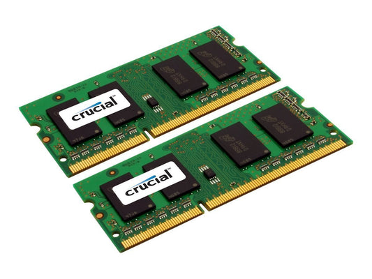 Crucial 16GB Kit 2x 8GB DDR3 DDR3L 1600 MHz PC3L-12800 Laptop Sodimm Memory RAM