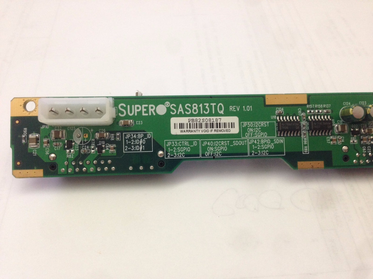 SuperMicro BPN-SAS-813TQ 1U SAS / SATA Backplane (NOT FOR HOME PC)
