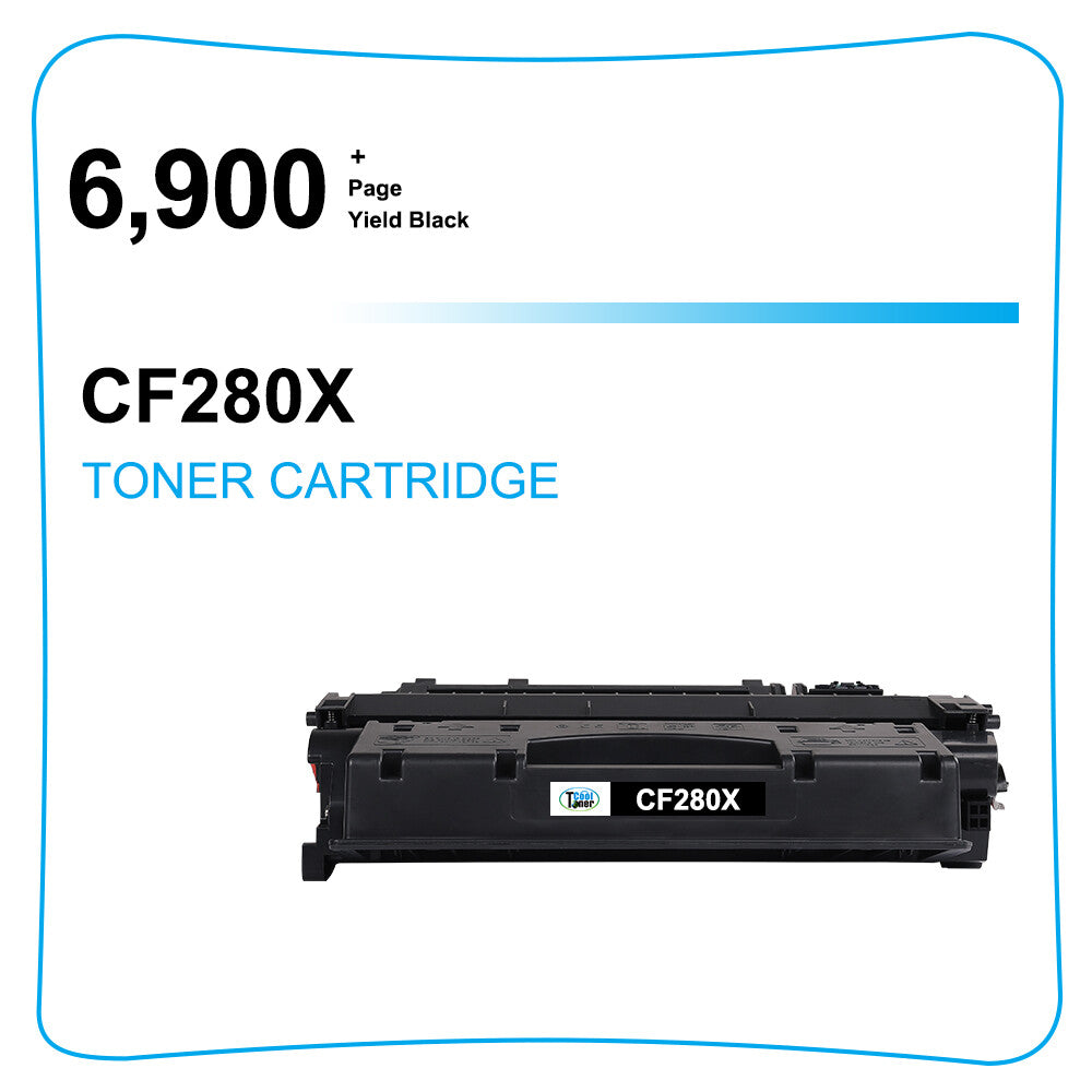6PK CF280X 80X Toner Cartridge Compatible for HP LaserJet 400 M401dw M401dne INK