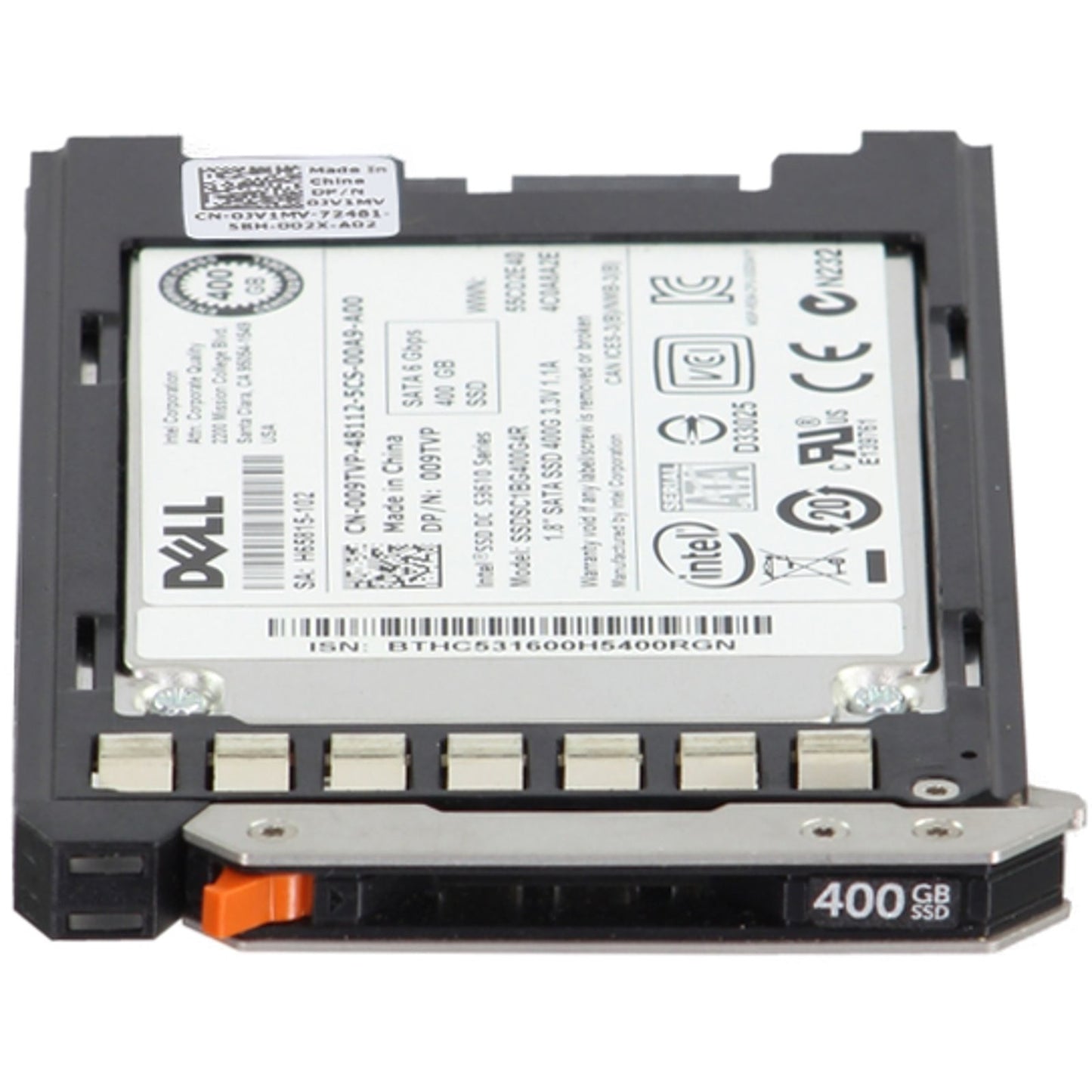 Dell 400GB 6Gbps SATA MU MLC 1.8 SSD S3610 CPO (09TVP) -R