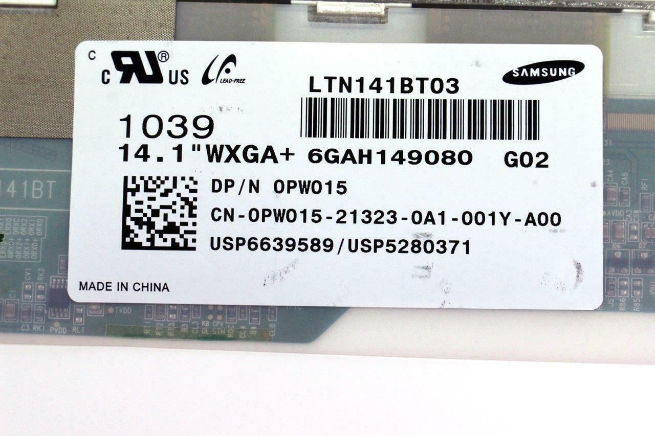 OEM Dell Studio 1435 14.1" 1440 x 900 WXGA+ LED Screen LTN141BT03 PW015 FR367