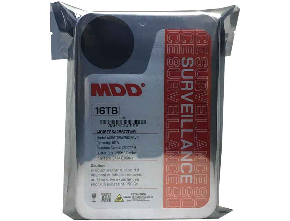 MDD 16TB 7200RPM 256MB SATA 6.0Gb/s 3.5" Internal Surveillance/CCTV Hard Drive