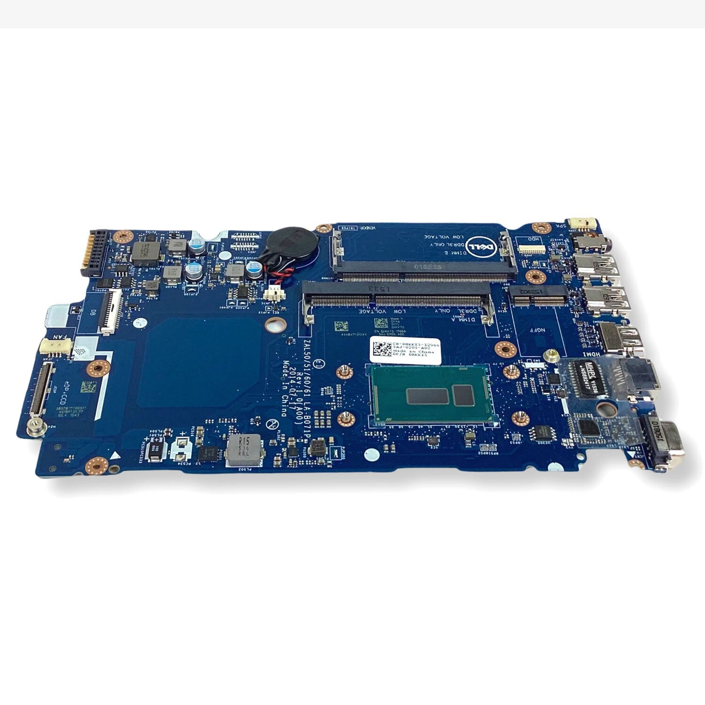 Dell OEM Latitude 3450 3550 Motherboard with 2.2GHz i5-5200U HKKT5 LA-B071P