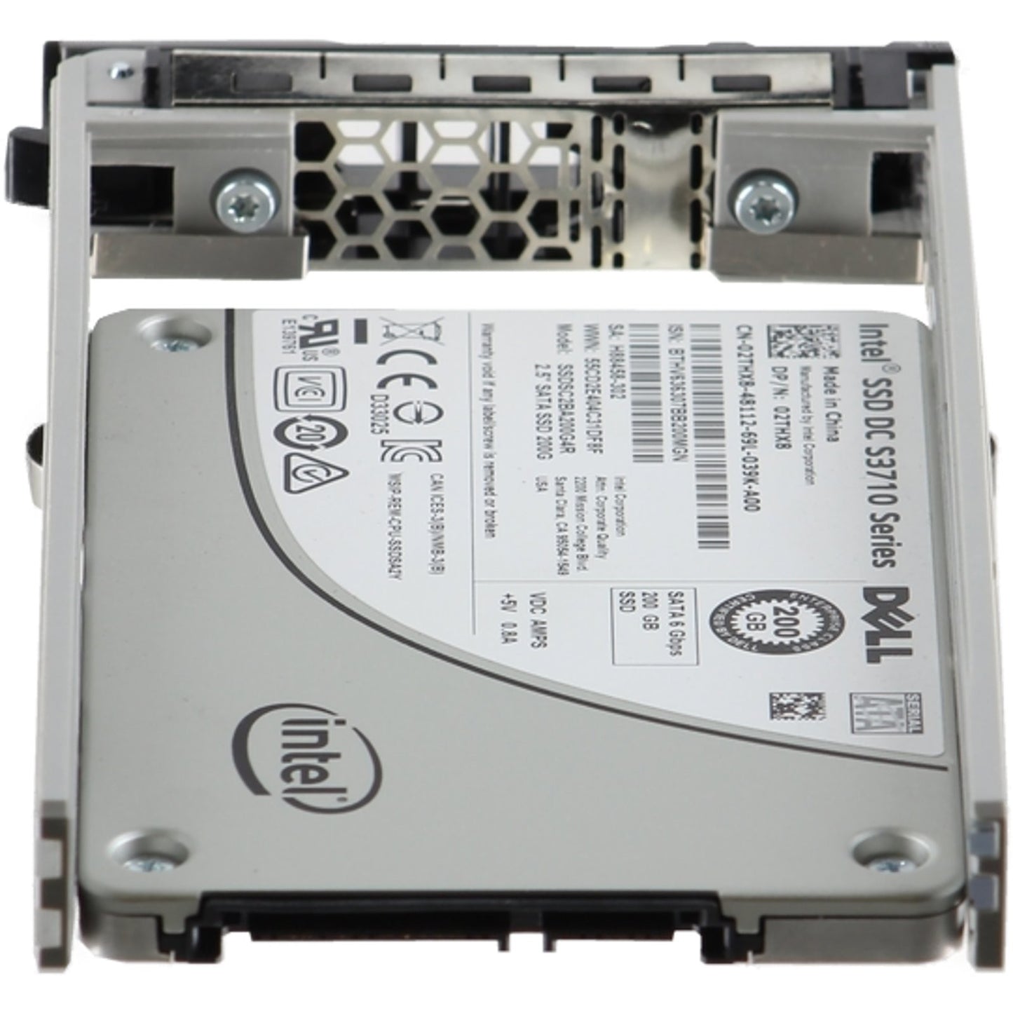 Dell 200GB 6Gbps SATA WI MLC 7mm 2.5 SSD S3710 CPO (2THX8) -R