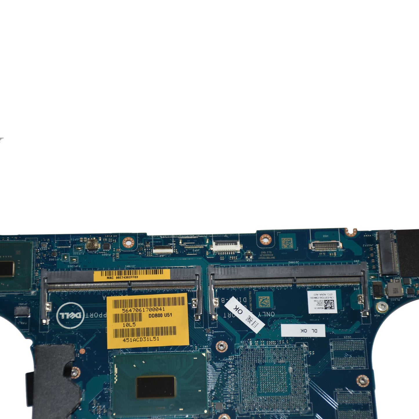 Dell Precision 5530 Motherboard i5-8300H 2.3GHz Quad-Core UMA LA-G341P 3FYD6