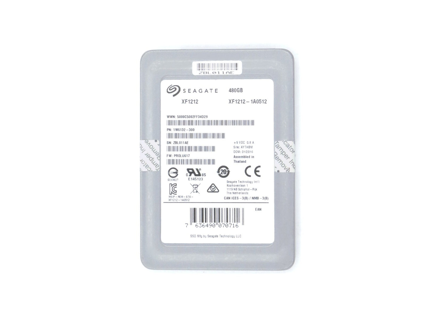 Seagate XF1212-1A0512 Nytro 480GB SATA 6Gb/s MLC 2.5 SFF Solid State Drive SSD