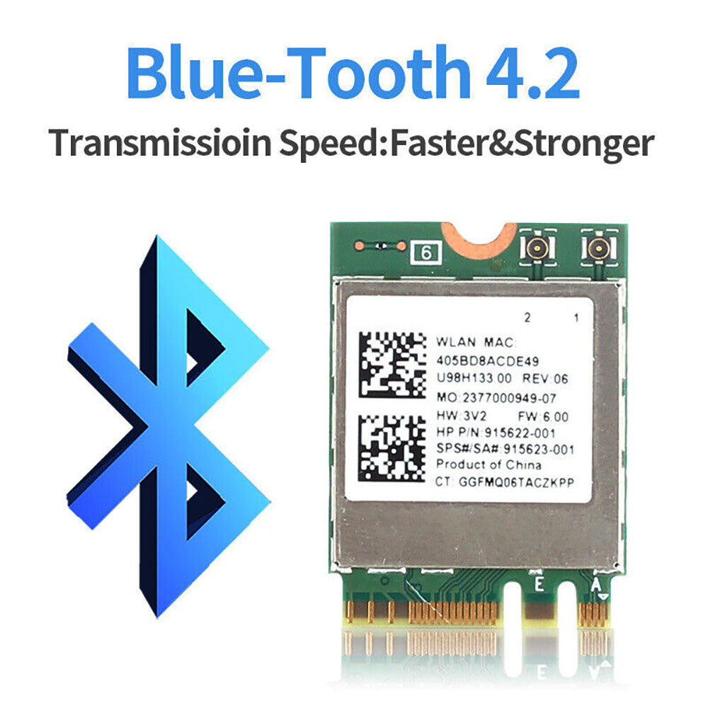 Lot X 5 Realtek RTL8822BE U98H133 Dual Band Wireless Card 915622-001 915623-001