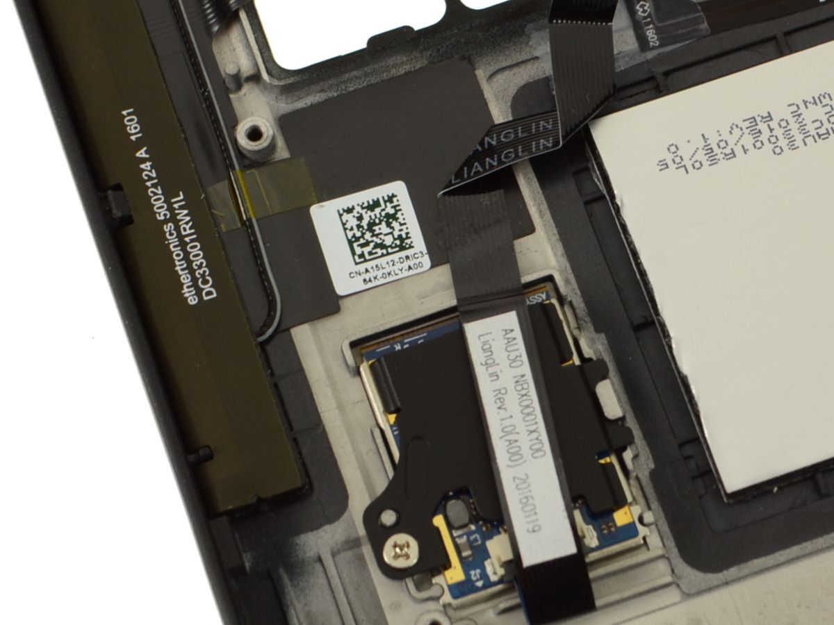 Dell Latitude 13 7370 Palmrest Touchpad Assembly with Fingerprint Reader WCGX8