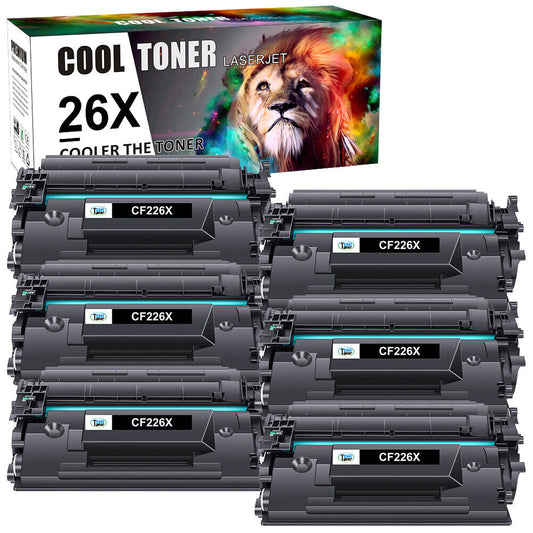 6PK CF226X 26X Toner Cartridge Compatible with HP LaserJet Pro MFP M426 M426dw