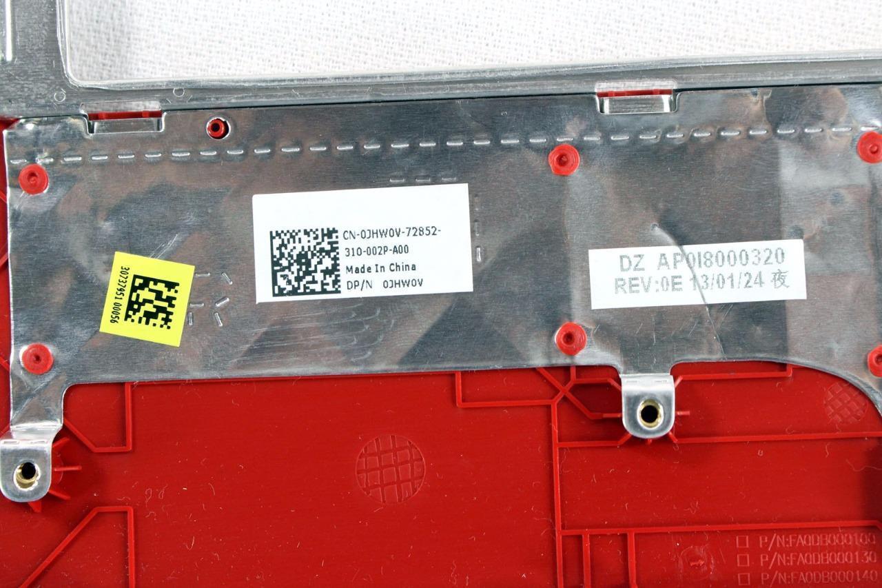 New Genuine Dell Inspiron 1122 Red Palmrest TouchPad Assembly JHW0V