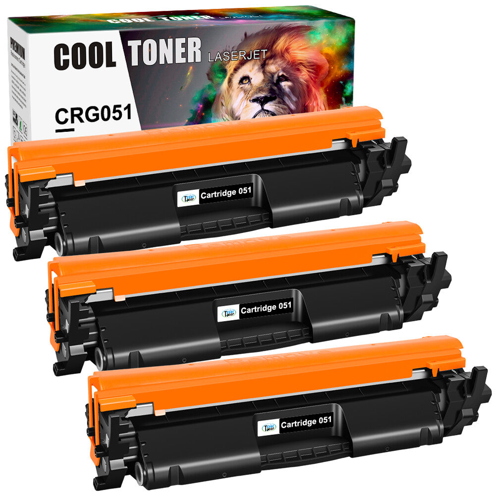 3PK Toner Cartridge compatible for Canon 051 ImageCLASS MF263dn MF264dw MF266dn