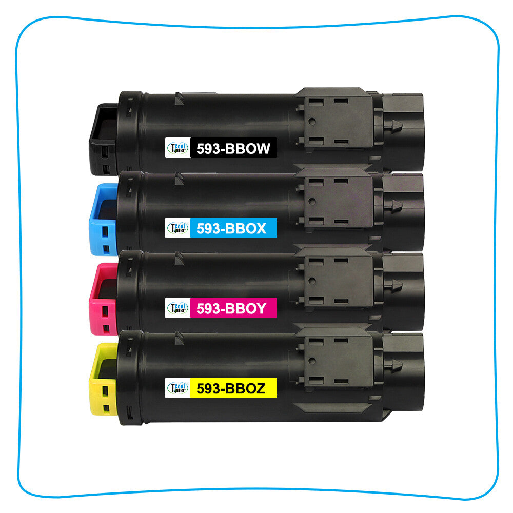 5PK Toner Compatible With Dell H625cdw H825cdw S2825cdn H625 H825 S2825 Printer
