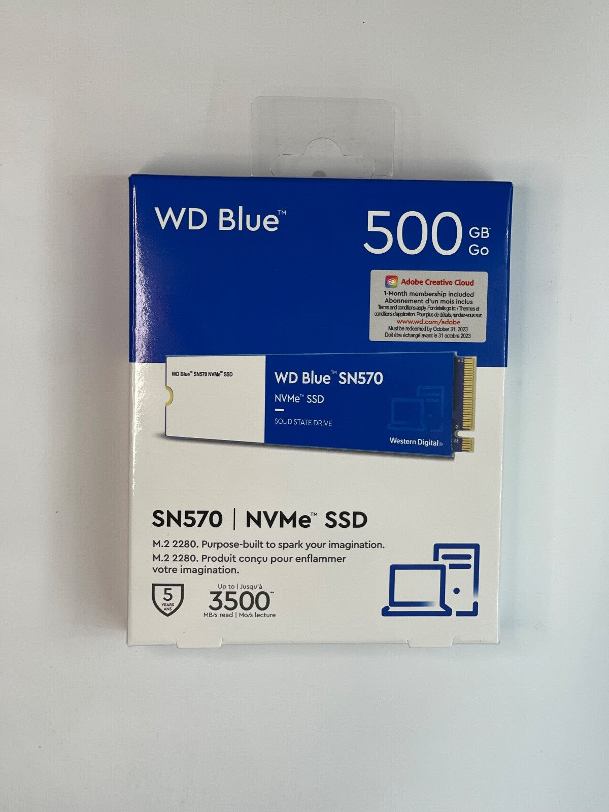 WDS500G3B0C Western Digital SN570 500GB M.2 2280 Internal SSD