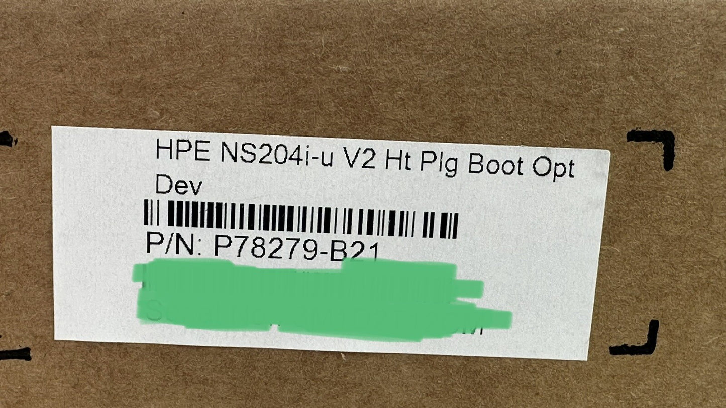 HPE P78279-B21 NS204i-u V2 G11 Hot Plug w/2x 480GB NVMe Boot Storage Device RAID