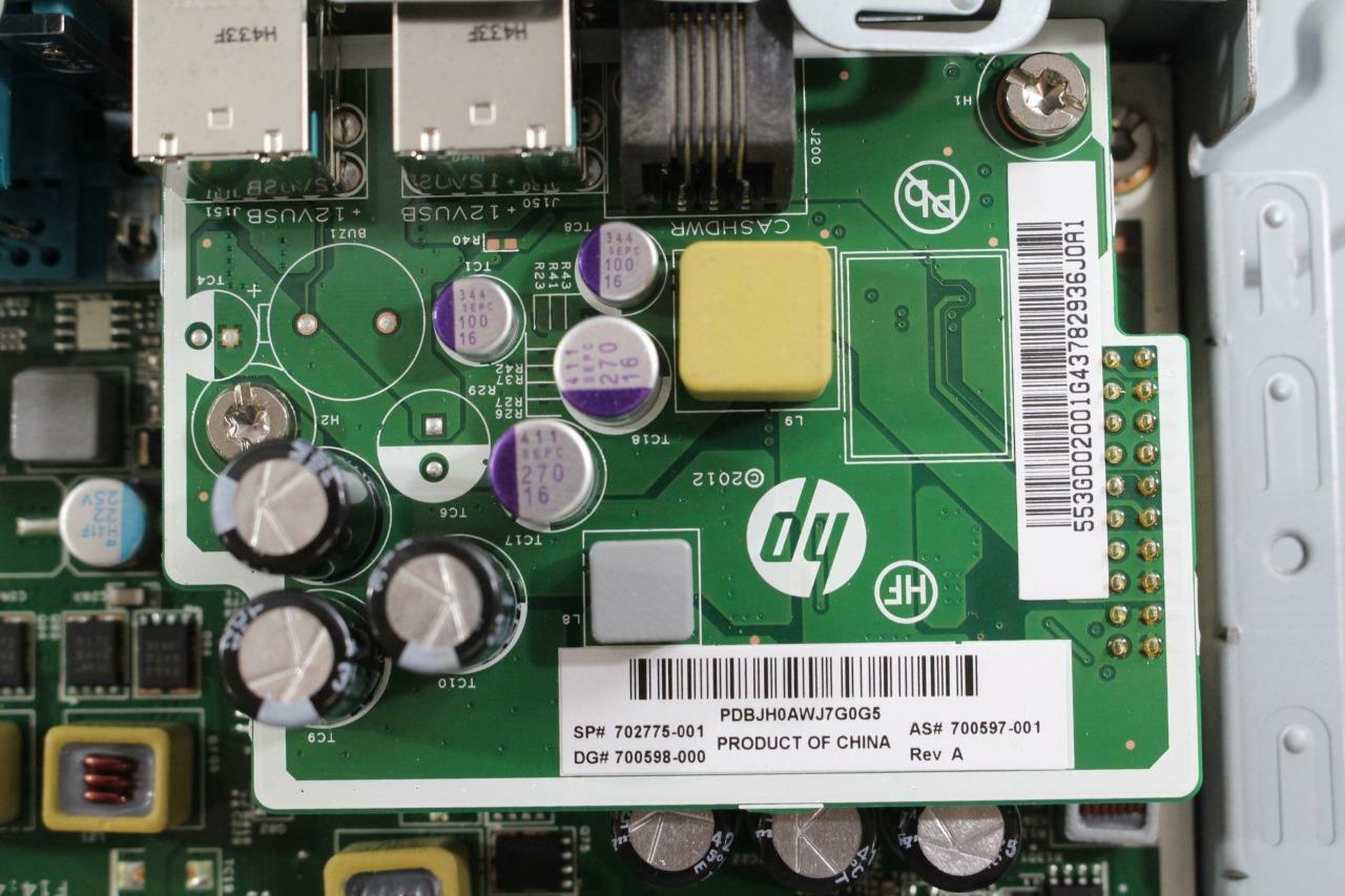 665797-001 HP RP7 Retail System Intel Celeron 807UE 3GB 1600MHz 15" Motherboard