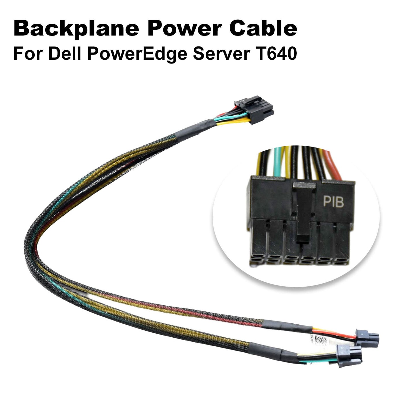 Lot of 5 Dell PowerEdge T620 T630 Server 12-Pin Backplane Power Cable MTYVK