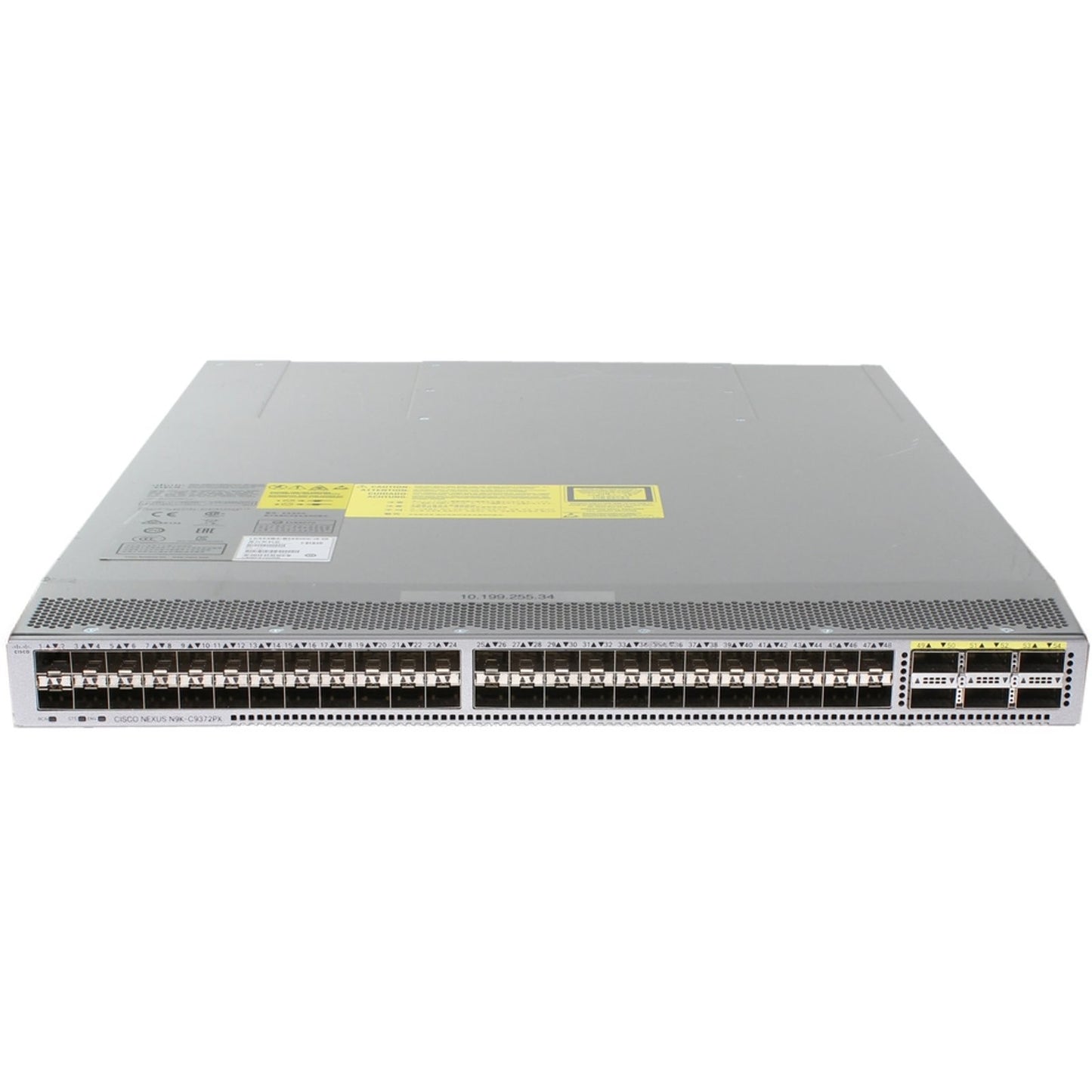 Cisco Nexus N9K-C9372PX 48P 10GbE SFP+ 6P 40GbE QSFP+ Switch