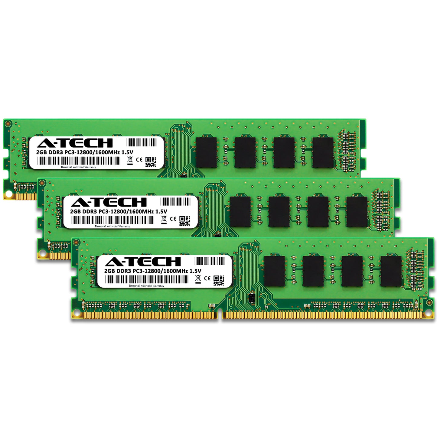 6GB Kit 3x 2GB DDR3-1600 DIMM Corsair TR3X6G1600C9 Equivalent Desktop Memory RAM