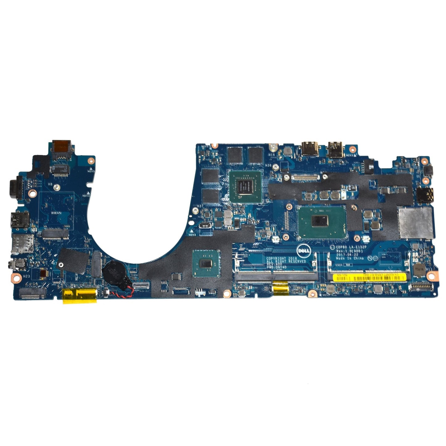 Dell Precision 3520 Motherboard Xeon E3-1505M v6 Quadro M620 GPU LA-E152P DDMP7