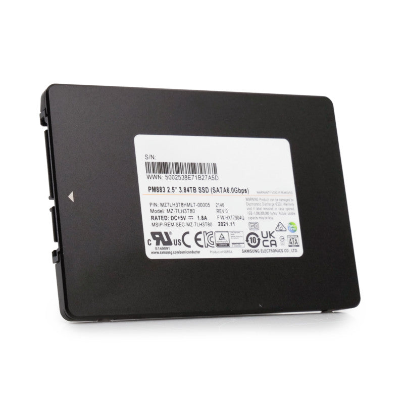 Samsung PM883 3.84TB SATA 6Gb/s 2.5" Enterprise SSD - MZ7LH3T8HMLT