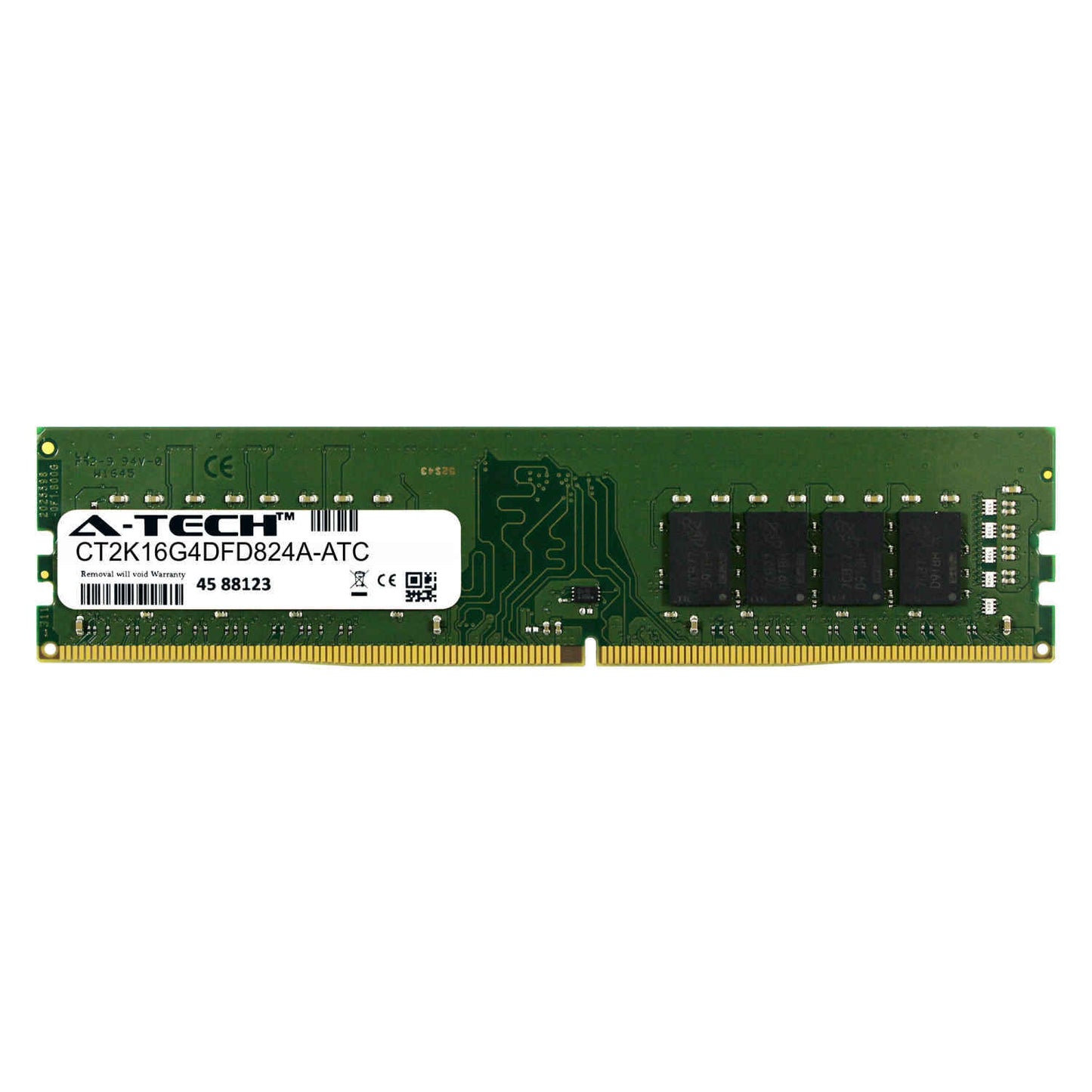 16GB DDR4 2400MHz PC4-19200 DIMM (Crucial CT2K16G4DFD824A Equivalent) Memory RAM