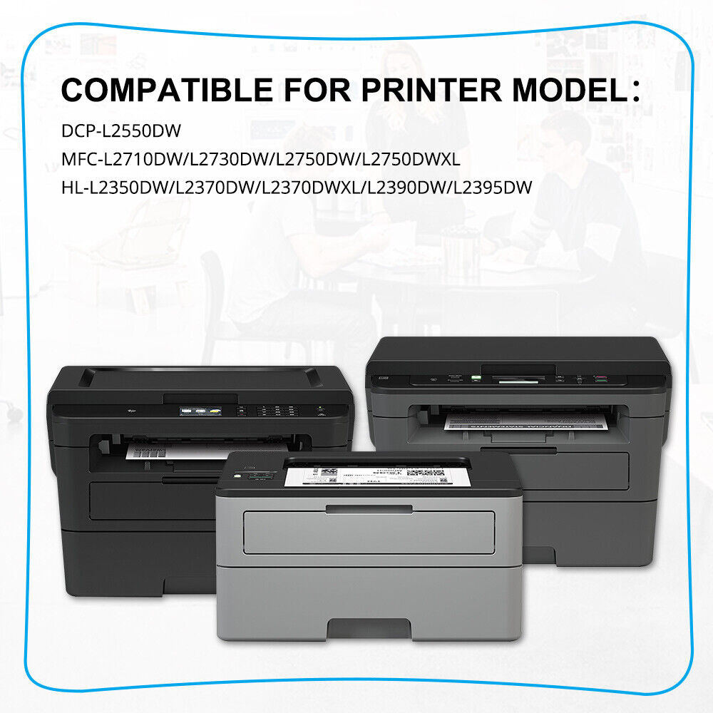 3PK TN760 Toner Cartridge for Brother TN730 MFC-L2710DW HL-L2395DW DCP-L2550DW