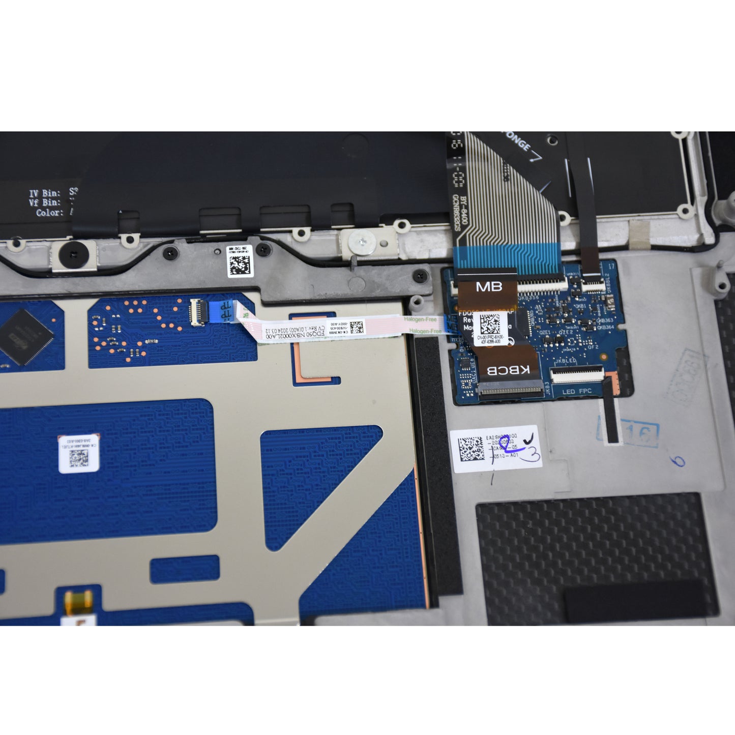 Dell XPS 15 9500 US Intl Keyboard Touchpad Palmrest Killer AX1650s 6JV4G 08NGH