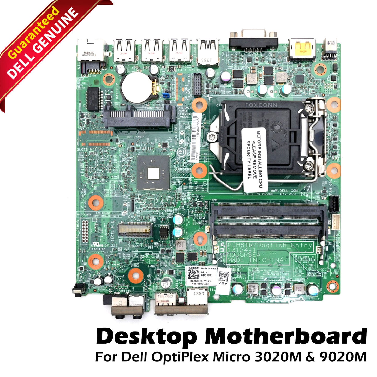 Dell OptiPlex Micro 3020M 9020M Motherboard E145483 DF1227 N9JGR VRWRC D1FFC