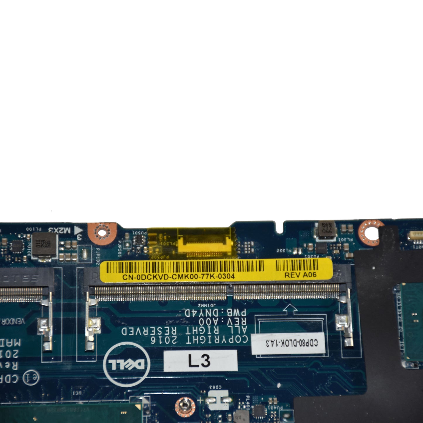 Dell Precision 3520 Core i7-7820HQ 2.9GHz Nvidia M620 Motherboard LA-E152P DCKVD