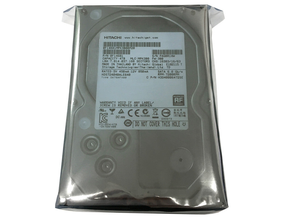 HGST 4TB 64MB Cache 7200RPM SATA 6.0Gb/s 3.5" Internal Enterprise Hard Drive