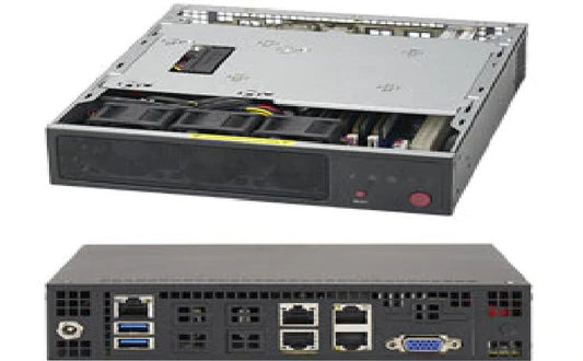Supermicro SYS-E200-8D Mini-1U Server - Xeon D, X10SDV-6C-TLN4F, 101F