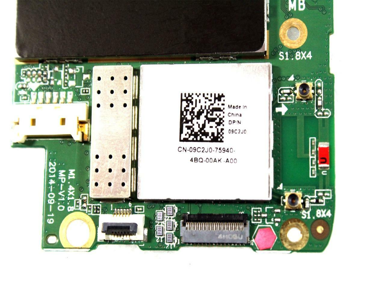 Dell Venue 7 3741 Intel Z3735G 1.3GHz CPU 1GB RAM DDR3 Tablet Motherboard 9C2J0