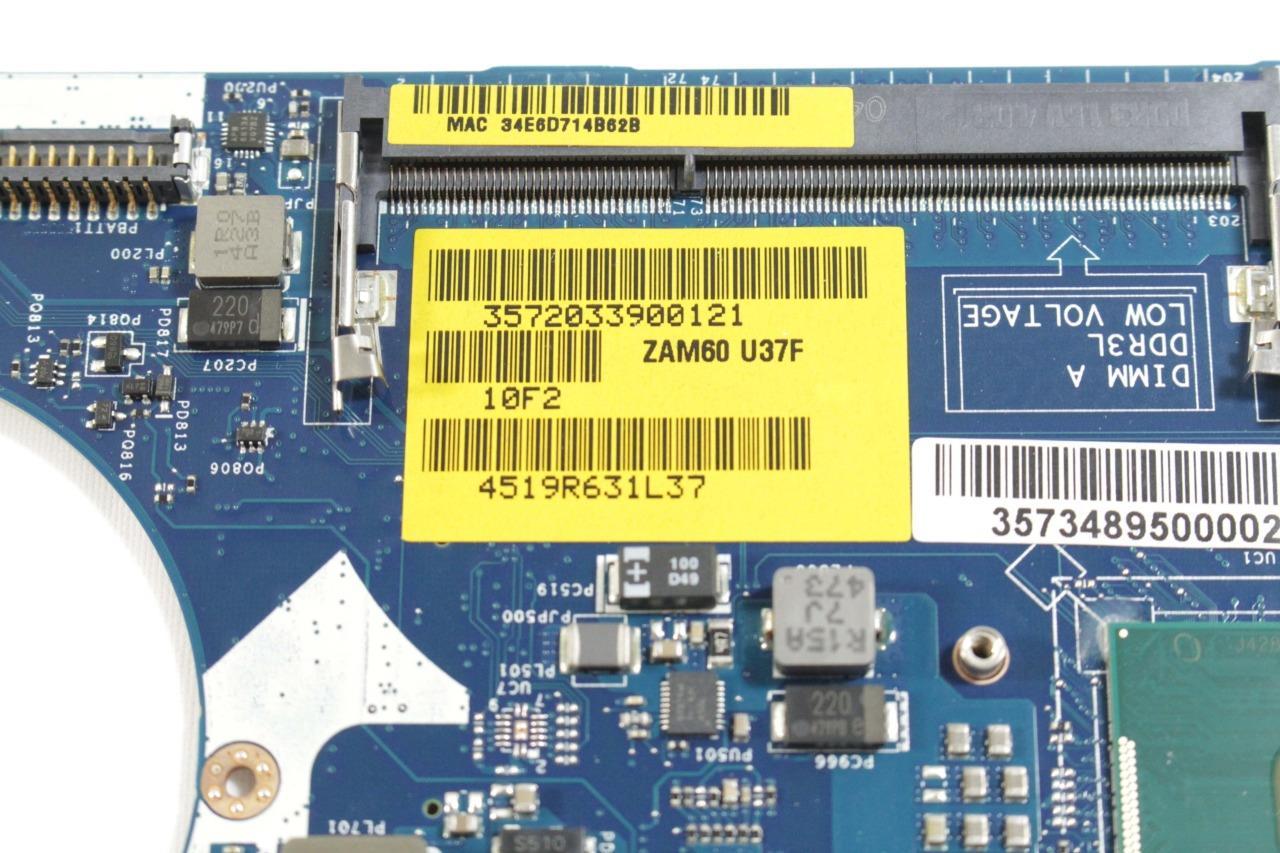 Dell Latitude E5250 Laptop Motherboard w/ Intel Celeron 3755U 1.70Ghz CPU YD3YT