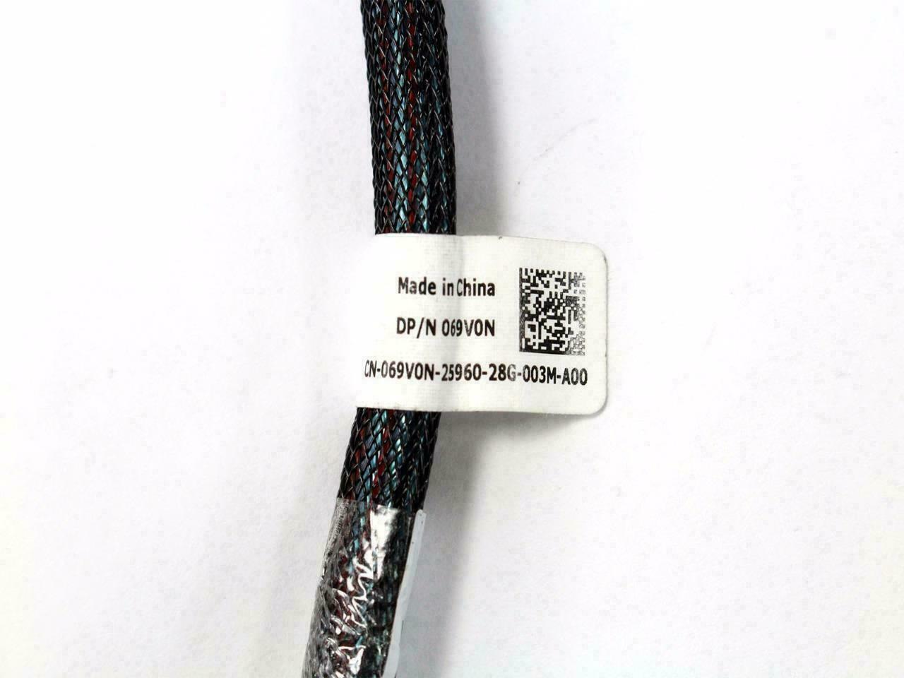 Lot of 10 OEM Dell 22in 56cm Mini SAS SFF-8087 to SFF-8087 Cable Assembly 69V0N (NOT FOR HOME PC)