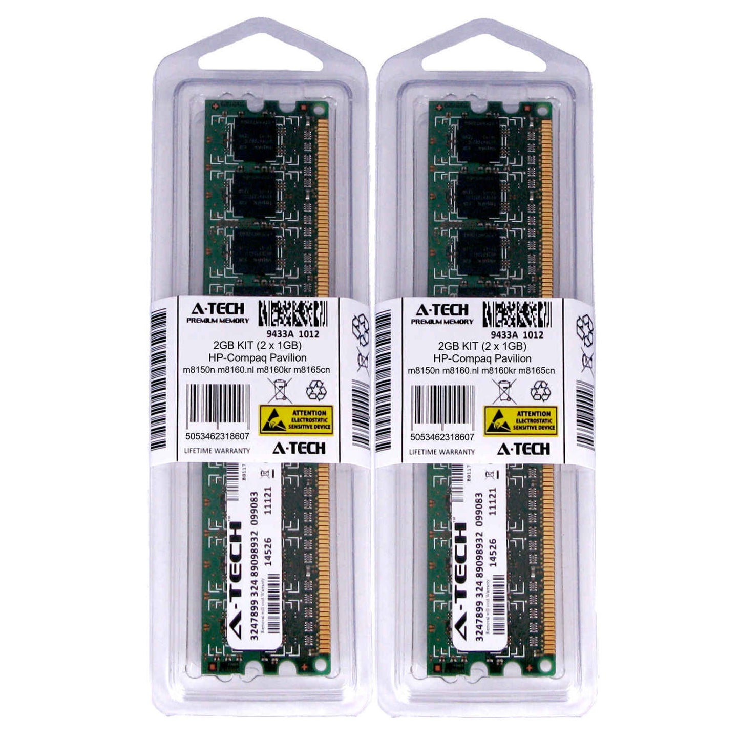 2GB KIT 2 x 1GB HP Compaq Pavilion m8150n m8160.nl m8160kr m8165cn Ram Memory