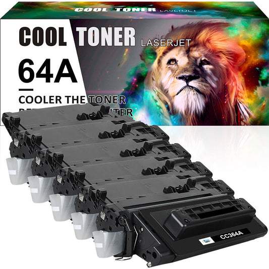 5x CC364A Toner Compatible with HP 64A LaserJet P4014 P4015n P4015x P4515 P4515n